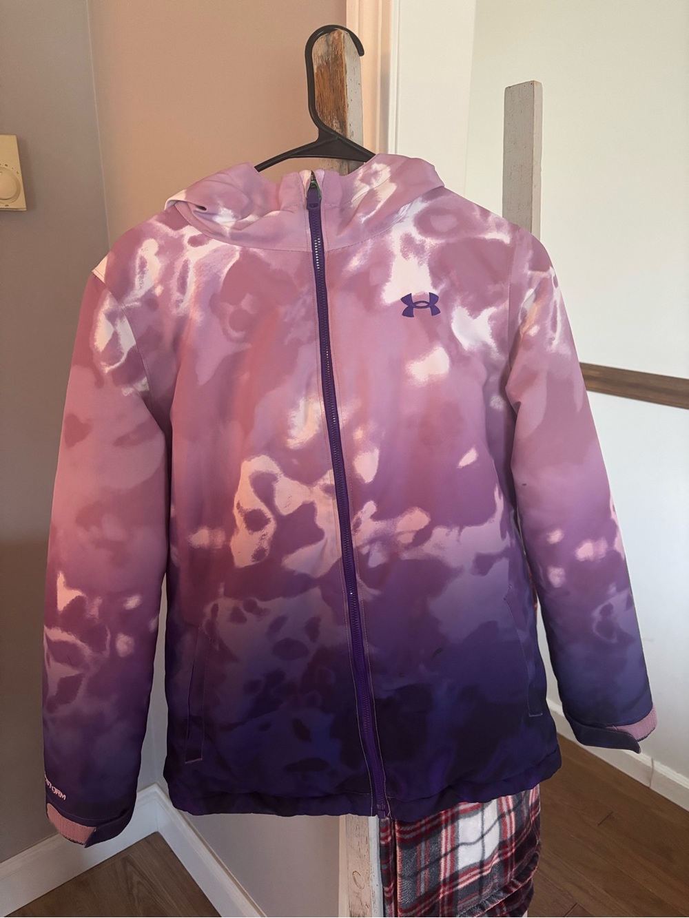 Under Armour Lavender to Purple Ombre ColdGear Hooded Jacket